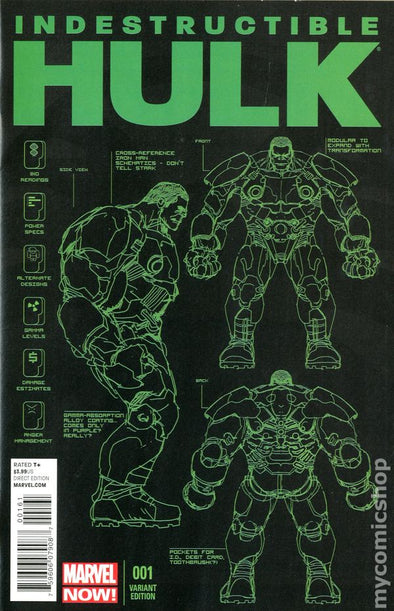 Indestructible Hulk (2011) #001 (Leinil Francis Yu Variant)