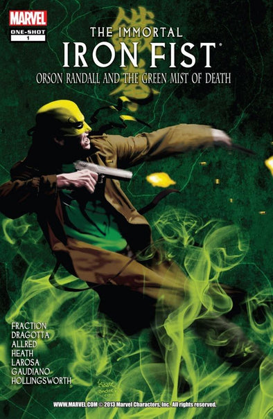 Immortal Iron Fist Orson Randall and the Green Mist of Death (2008) #01