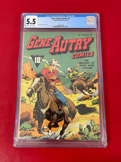 Gene Autry Comics (1941) #005 (CGC 5.5 Graded)