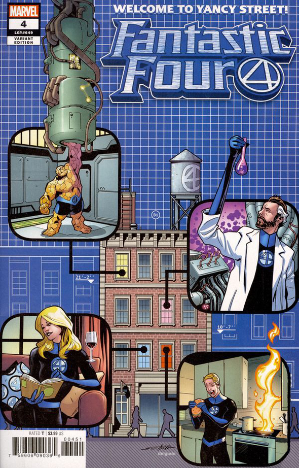 Fantastic Four (2018) #04 (Valerio Schiti Variant)