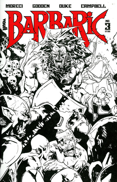 Barbaric (2021) #03 (B&W Edition)