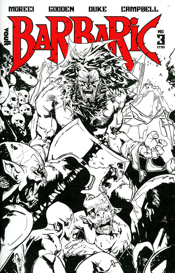 Barbaric (2021) #03 (B&W Edition)