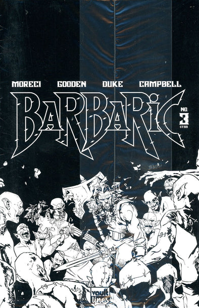Barbaric (2021) #03 (B&W Black Bag Edition)