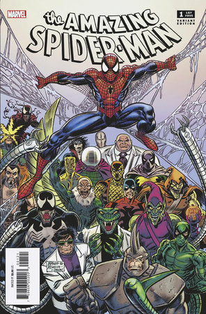 Amazing Spider-Man (2022) #001 (Mark Bagley, John Romita Sr, Sam Kieth 1:100 Variant)