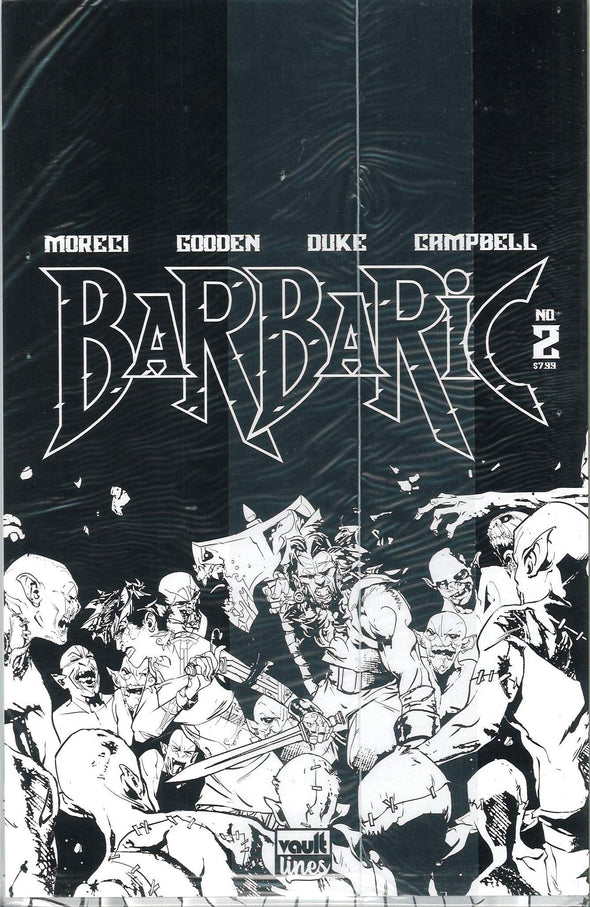 Barbaric (2021) #02 (B&W Black Bag Edition)