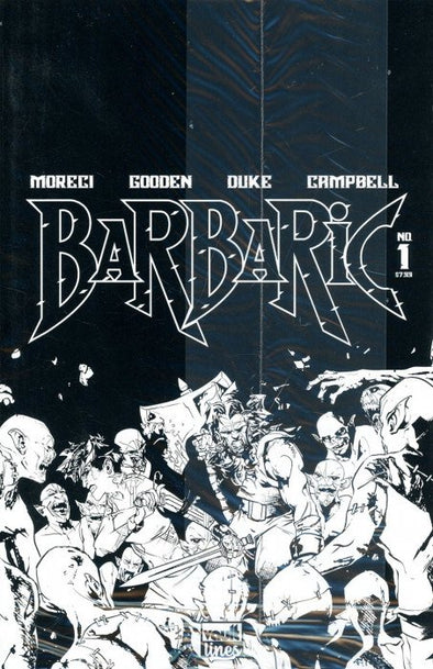 Barbaric (2021) #01 (B&W Edition Black Bag Variant)