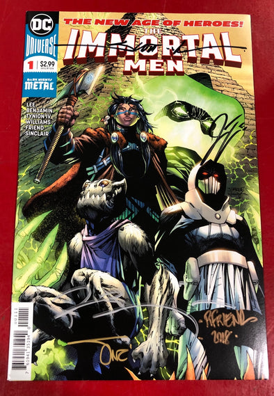 Immortal Men (2018) #01 (Signed by James Tynion, Richard Friend, Scott Williams, Ryan Benjamin & Alex Sinclair + COA)