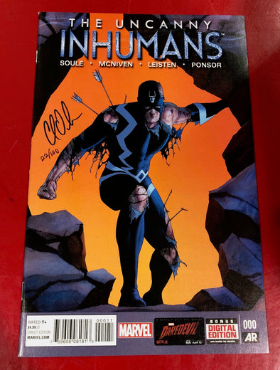 Uncanny Inhumans (2015) #00 (DF Signed by Charles Soule + COA)