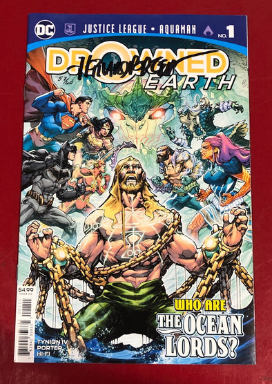 Justice League/Aquaman: Drowned Earth (2018) #01 (DF Signed by Howard Porter)