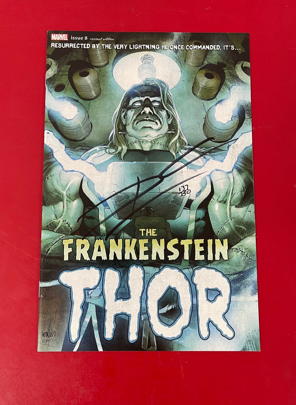 Thor (2020) #08 (Leinil Francis Yu Variant) (DF Signde by Donny Cates + COA)