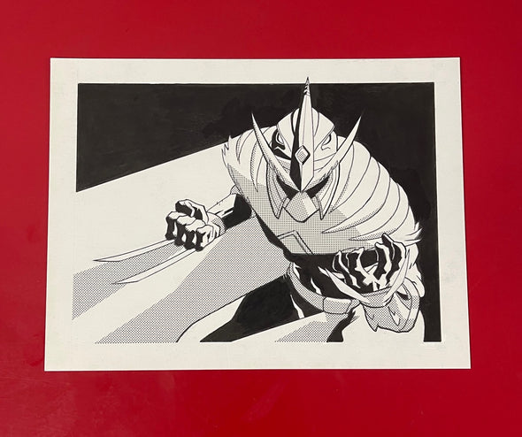Green Power Ranger Original Sketch by Theo Maniatis