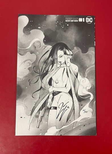 Batman Black & White (2020) #01 (of 6) (Peach Momoko Variant DF Signed by James Tynion + COA))