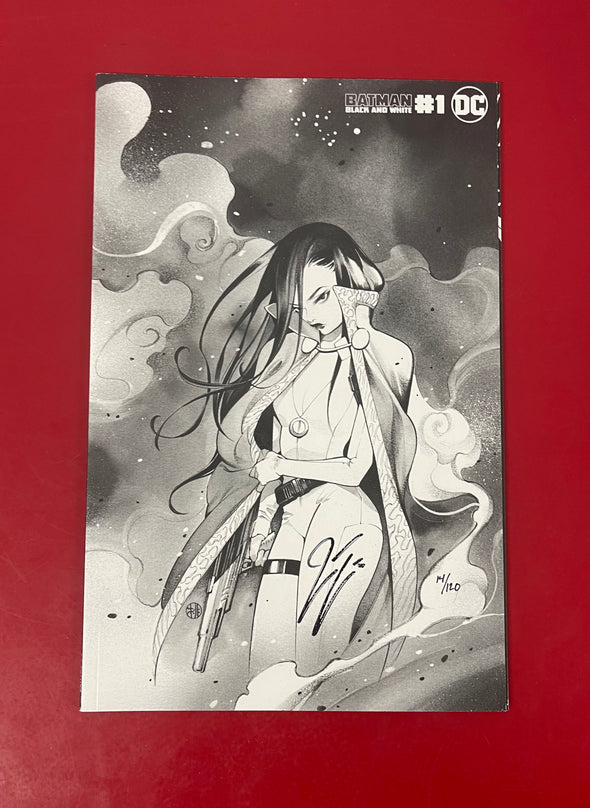 Batman Black & White (2020) #01 (of 6) (Peach Momoko Variant DF Signed by James Tynion + COA))