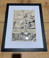 Jack Kirby Original Art in UV Glass Frame