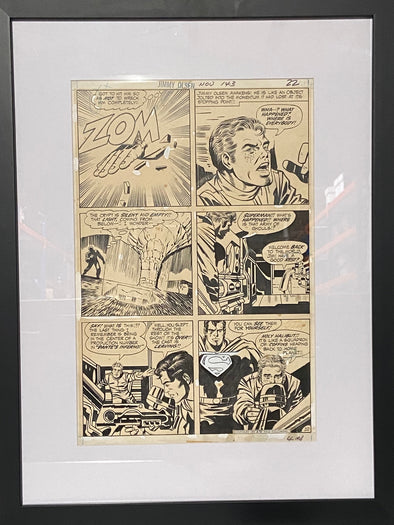 Jack Kirby Original Art in UV Glass Frame