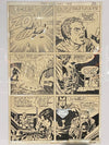 Jack Kirby Original Art in UV Glass Frame
