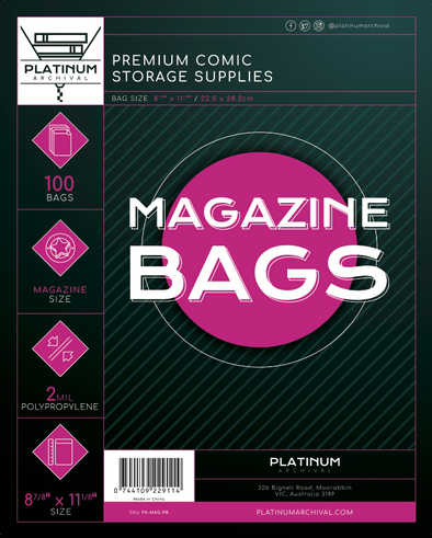 Magazine Polypropylene Comic Bags
