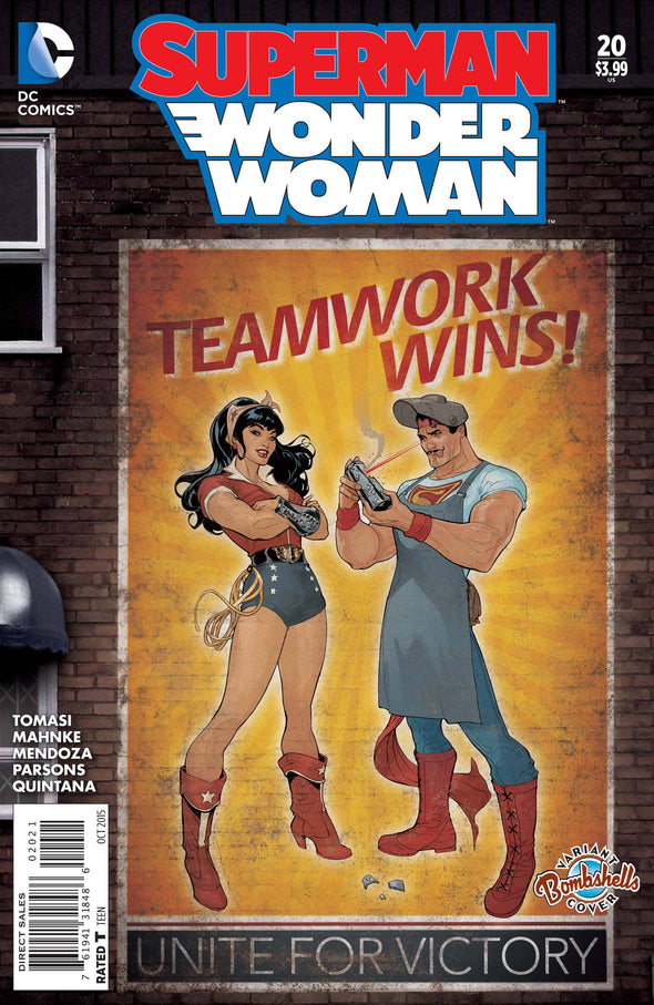 Superman/Wonder Woman (2013) #20 (Bombshells Variant)