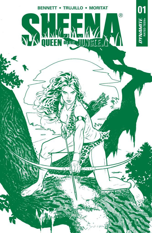 Sheena (2017) #01 (Ryan Sook Green Sketch Variant)