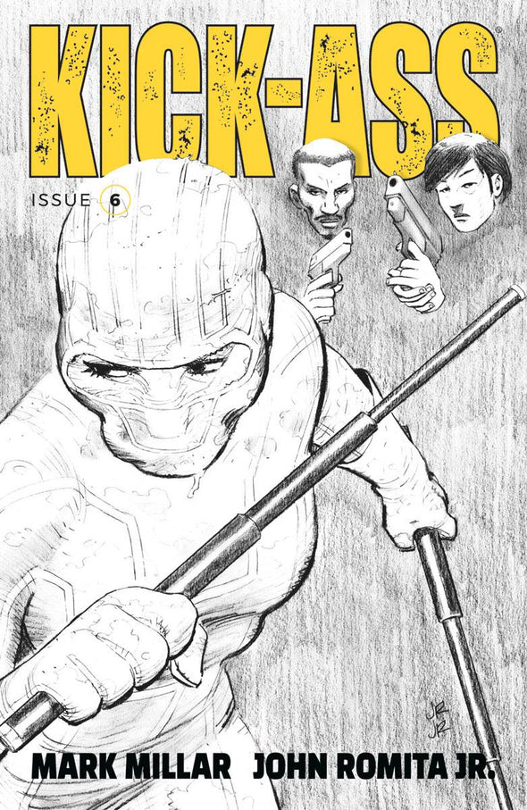 Kick-Ass (2018) #06 (B & W Variant Cover)