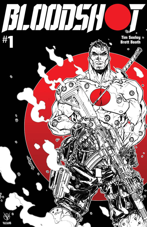 Bloodshot (2019) #01 (Jonboy Meyers B,W & Red Variant)