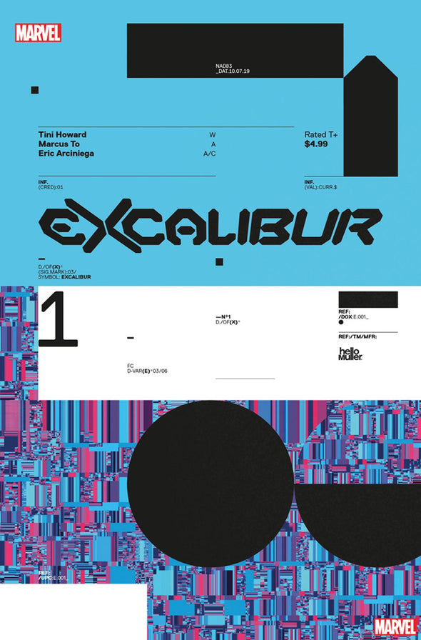 Excalibur (2019) #01 (Jonathan Hickman Design Variant)