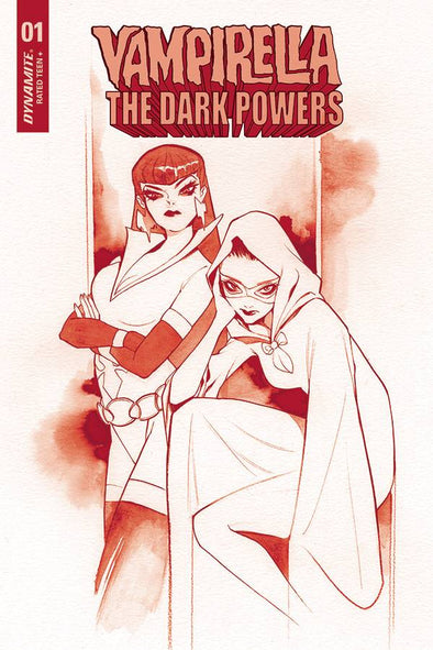 Vampirella Dark Powers (2020) #01 (Peach Momoko Red Line Art Variant)