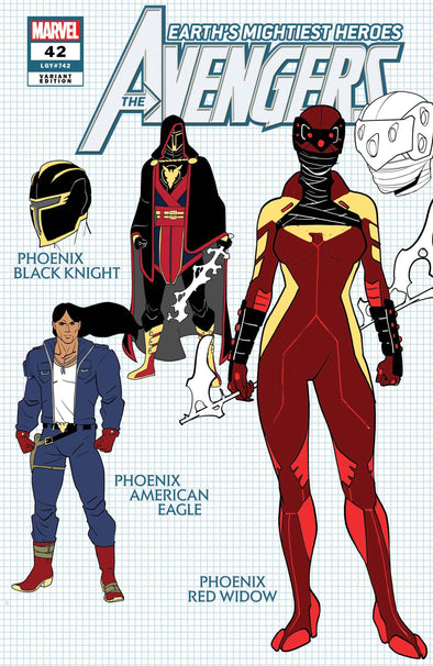 Avengers (2018) #042 (Javi Garron Design Variant)