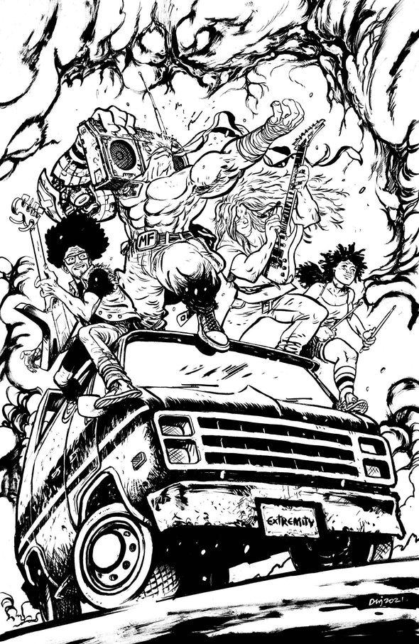 Skybound X (2021) #003 (Daniel Warren Johnson B&W Variant)