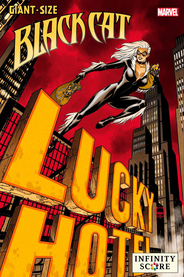 Giant-Size Black Cat Infinity Score (2021) #01 (Dave Johnson Variant)