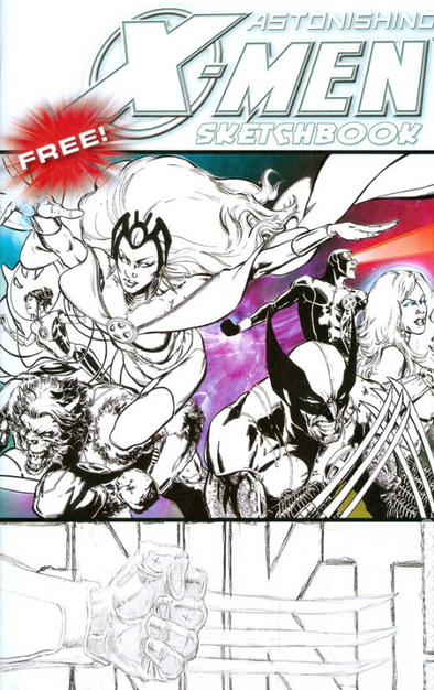 Astonishing X-Men Amazing Spiderman Sketchbook (2009)
