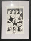 Charlie Adlard Walking Dead Original Art in UV Glass Frame