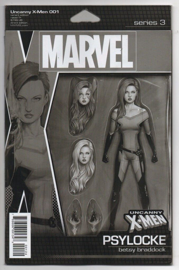 Uncanny X-Men (2018) #01 (John Tyler Christopher B&W Action Figure Variant)